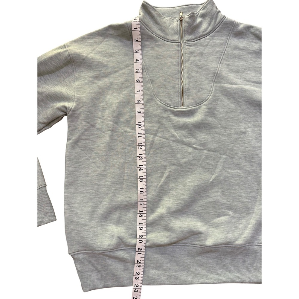 Haven Well Within Women's Light Green Heather Varley Half Zip Sweatshirt Size M - Picture 4 of 6